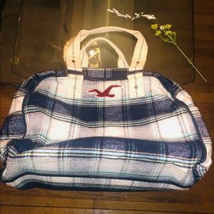 Hollister Plaid Tote Bag